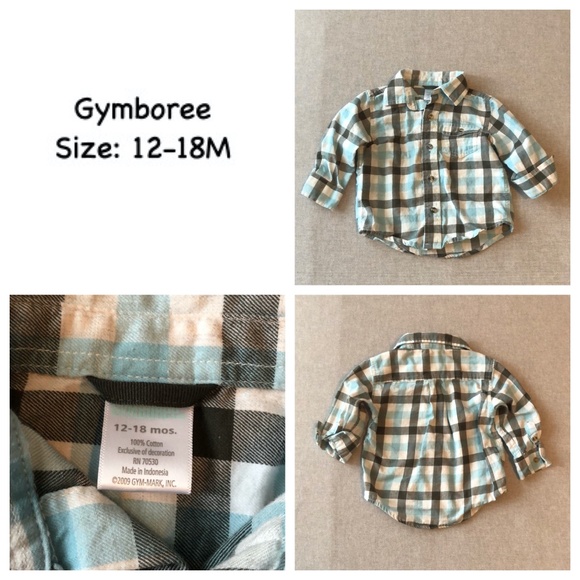 Infant Boy Gymboree Top Size 12-18M - Picture 1 of 1